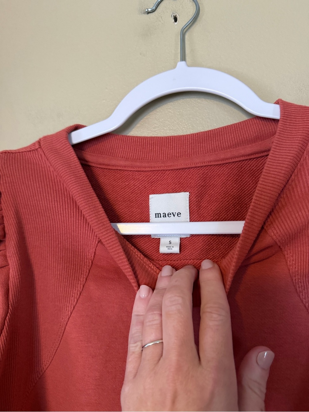 Maeve Puff-Sleeve Short Sleeve Sweatshirt - Picture 3 of 7